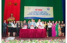Bế mạc Đợt khảo sát chính thức đánh giá chất lượng giáo dục Trường Cao đẳng Sư phạm Nghệ An theo tiêu chuẩn của Bộ Giáo dục và Đào tạo