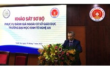 Khảo sát sơ bộ đánh giá chất lượng cơ sở giáo dục Trường Đại học Kinh tế Nghệ An