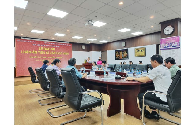 Nghiên cứu sinh Nguyễn Thị Minh bảo vệ thành công luận án Tiến sĩ cấp Học viện chuyên ngành Vật liệu điện tử