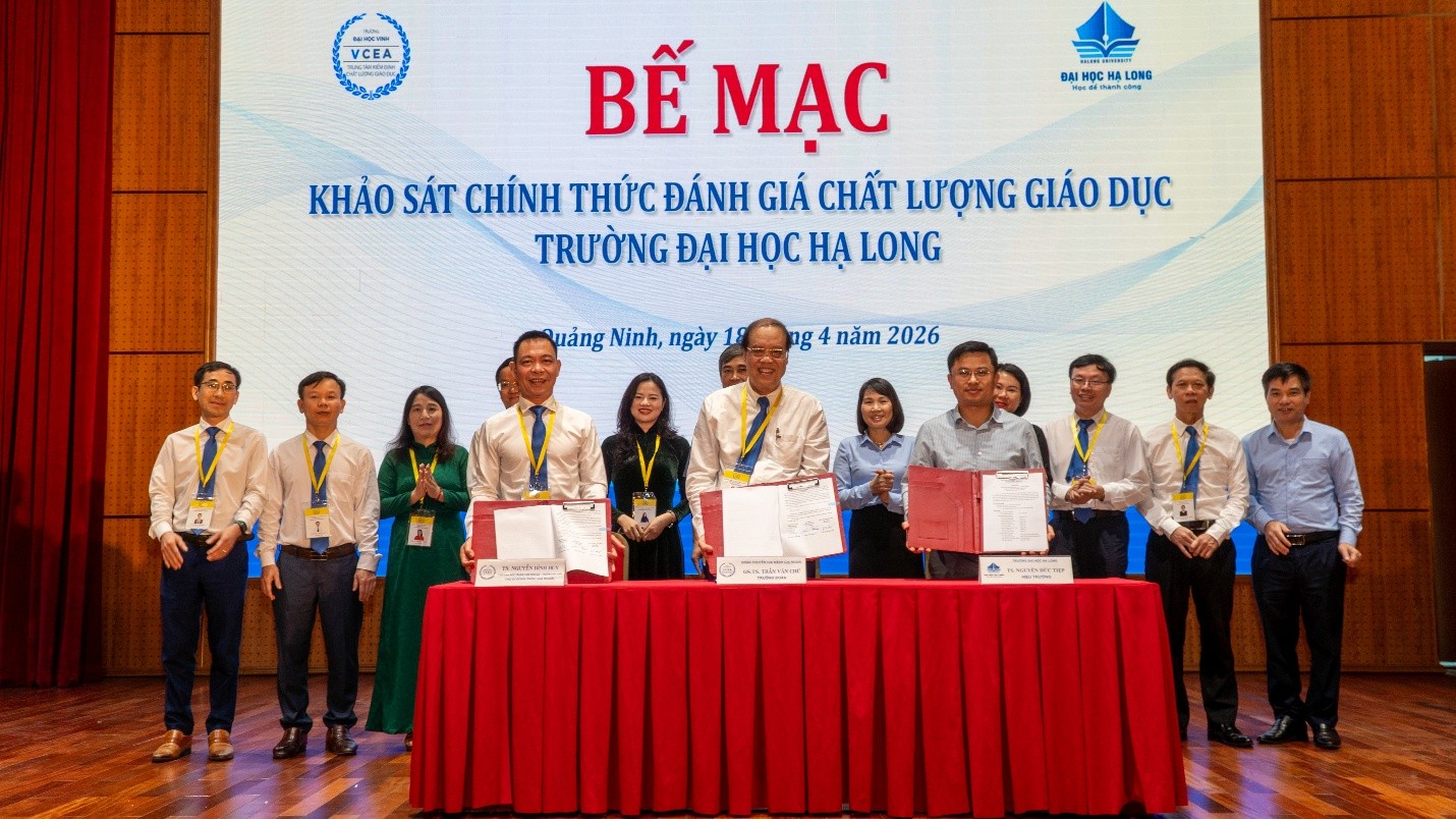  Bế mạc khảo sát chính thức đánh giá chất lượng cơ sở giáo dục Trường Đại học Hạ Long